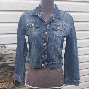 Riders by Lee Women's Medium Blue Denim Jacket Sz S